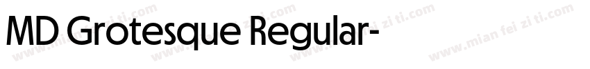 MD Grotesque Regular字体转换